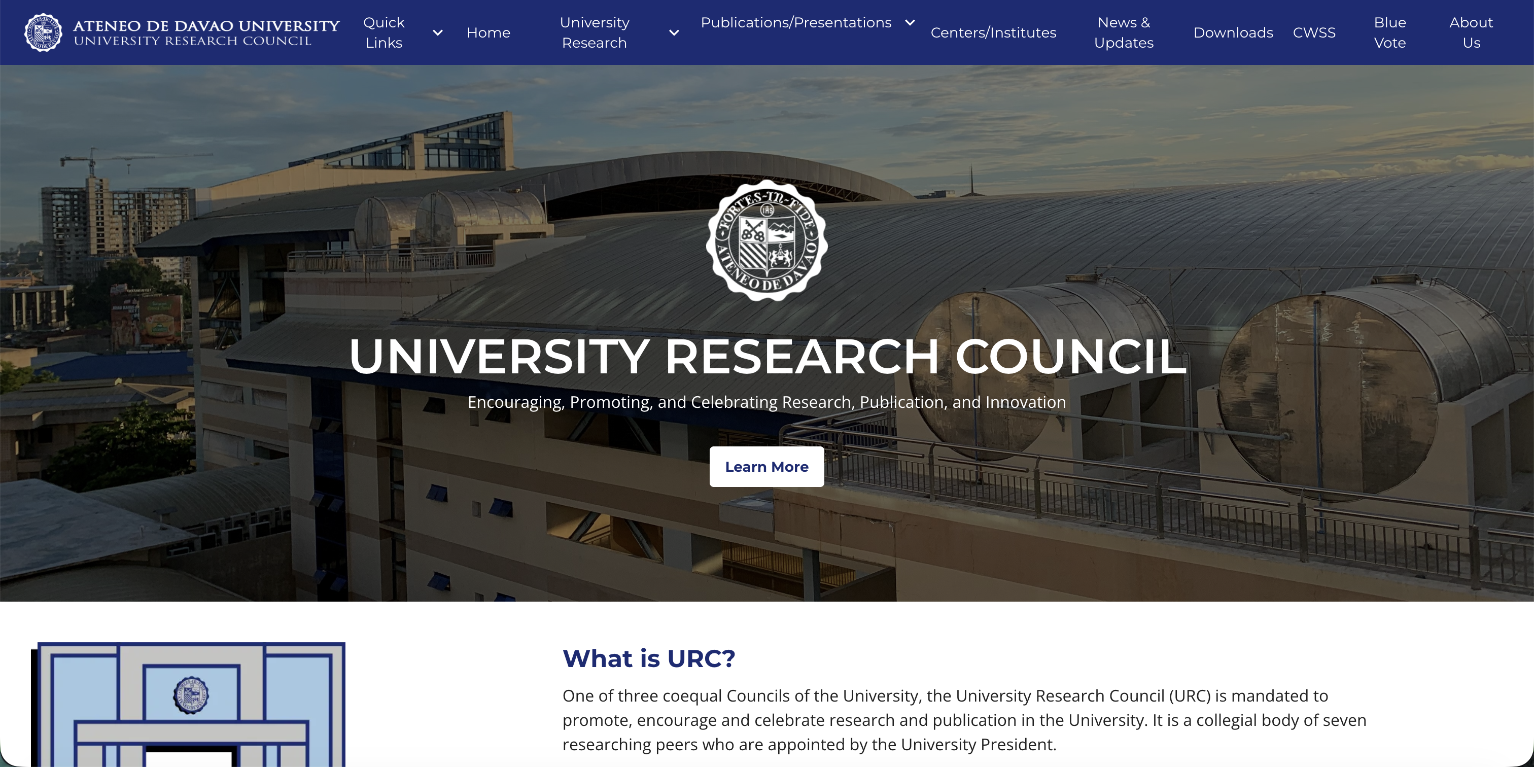 AdDU URC Research Website
